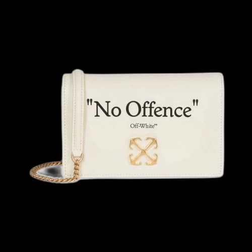Off-White Jitney 0.5 Quote Shoulder Bag 'Beige/Black'