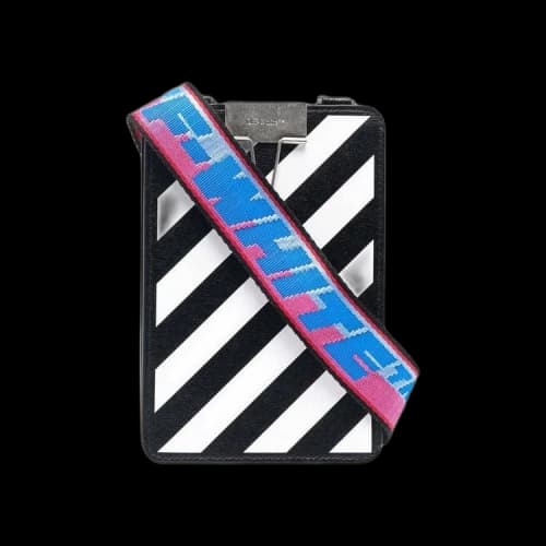 Off-White Vertical Wallet iPhone Holder 'Black/White'