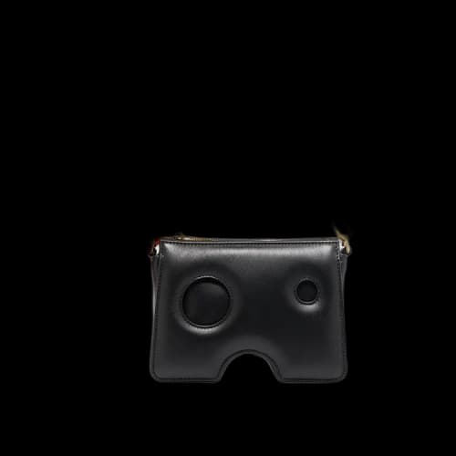 OFF-WHITE Burrow 15 Leather Mini Bag Black