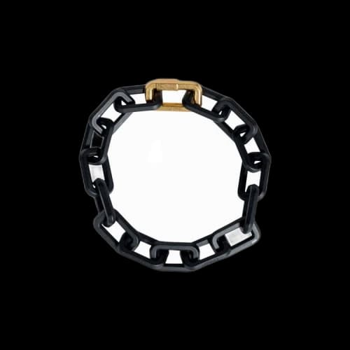 Off-White Acetate Chain Necklace 'Silver'