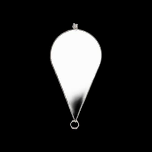 Off-White Hexnut Pendant Necklace 'Silver'