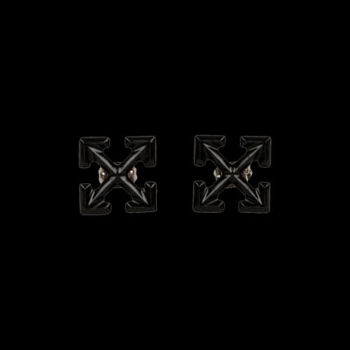 Off-White Small Arrow Earrings 'Black'