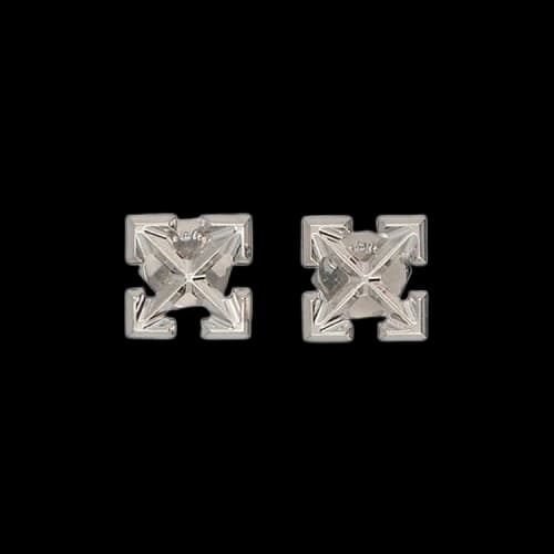 Off-White Mini Arrow Earrings 'Silver'