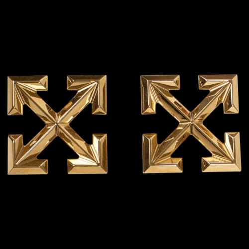 Off-White Big Arrows Earrings 'Gold'