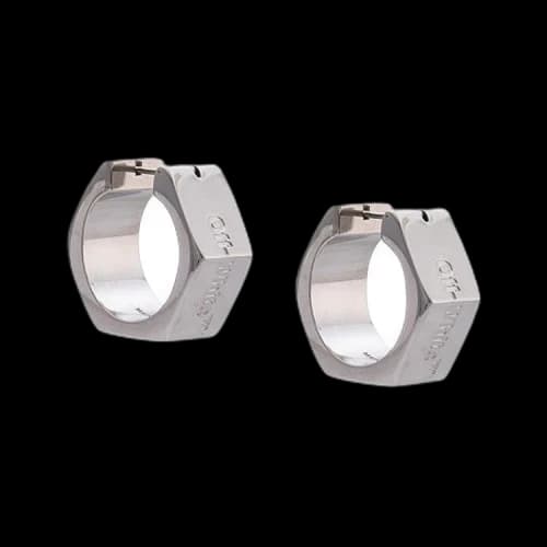Off-White Hexnut Earrings 'Silver'