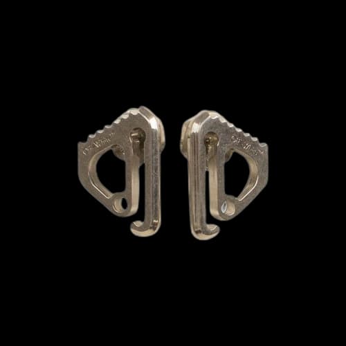 Off-White Metal Mechanic Earrings 'Silver'