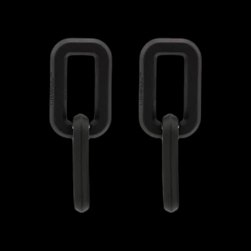 Off-White Acetate Earrings 'Silver'