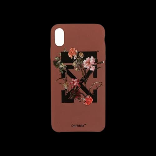 Off-White Arrows Flowers iPhone XS Case 'Bordeaux'