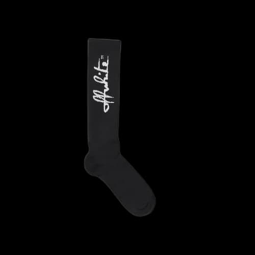 Off-White Sentences Long Socks 'Black/White'
