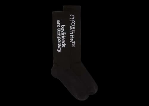 OFF-WHITE Boyfriends Long Socks Black/White