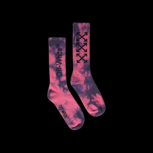 Off-White Degrade Arrow Long Socks 'Fuchsia/White'