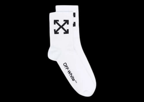 OFF-WHITE Arrow Short Socks White/Black