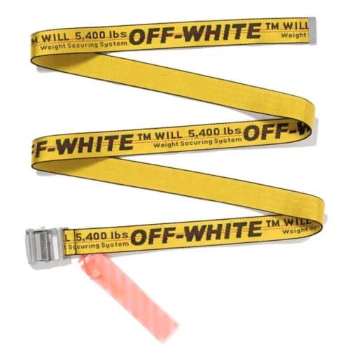 Virgil Abloh MCA Figures of Speech OFF-WHITE Belt Yellow