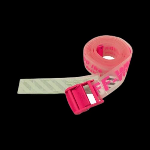 Off-White Rubber Industrial Belt 'Pink'
