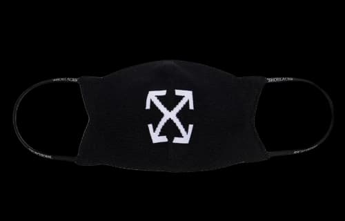 Off-White Unisex SS21 Printing Face Mask Black