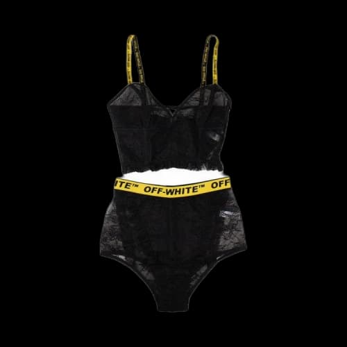 Off-White Logo Lingerie Set 'Black'