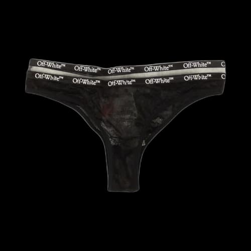 Off-White Logo Lace Briefs 'Black'