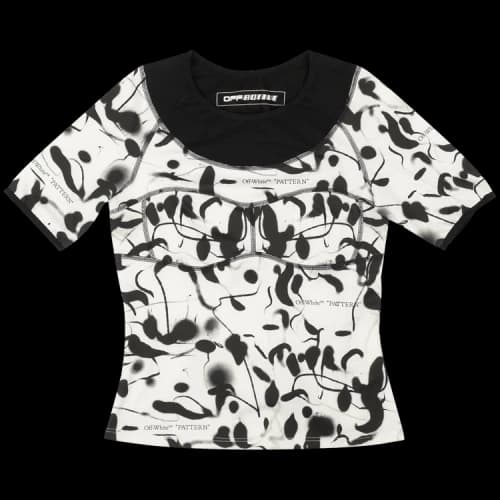 Off-White Abstract Active T-Shirt 'White'