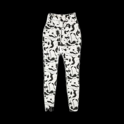 Off-White Abstract Print Leggings 'White'