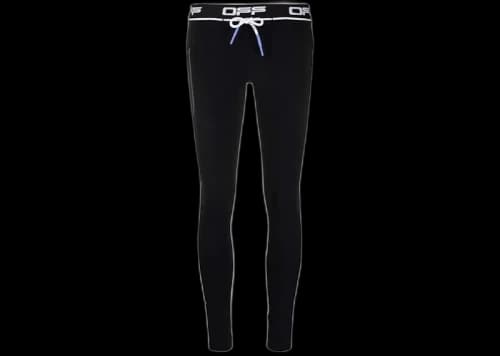 OFF-WHITE Active Logo Leggings Black/White