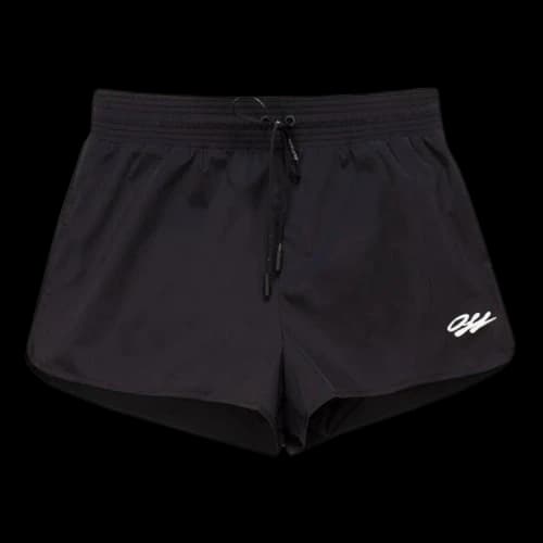 OFF-WHITE OFF High-Waist Running Shorts Black