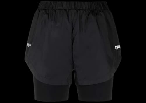 OFF-WHITE Active Logo Loose Shorts Black