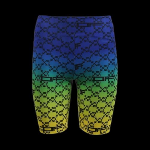 Off-White Athl Monogram Shorts 'Green/Black'