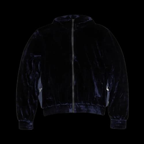 Off-White Velour Track Jacket 'Blue'