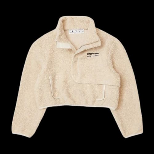 Off-White Athletic Teddy Jacket 'Beige'