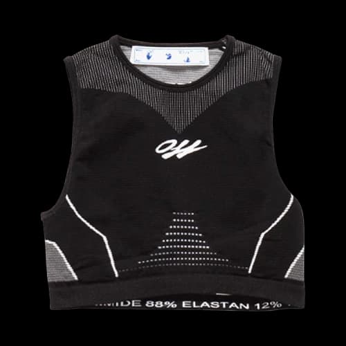 Off-White Athletic Seamless Bra 'Black'