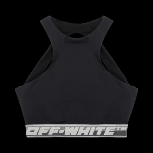 OFF-WHITE Logo-Band Sports Bra Black