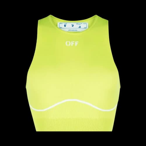 Off-White Athl Off Stamp Seaml Bra 'Fluo Yellow'