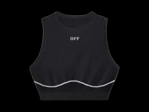 OFF-WHITE Off Stamp Seamless Top Black/Wh