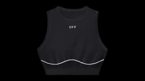 OFF-WHITE Women's Off Stamp Seamless Top Black