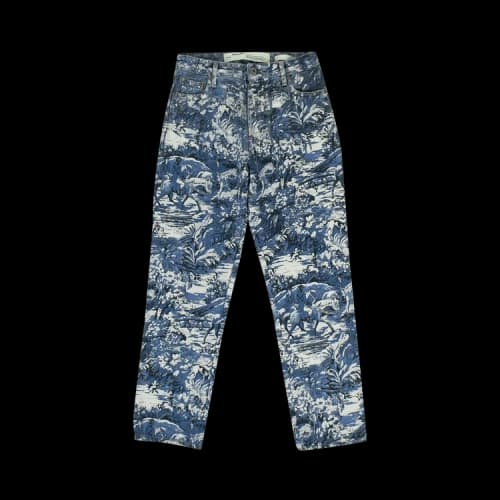 Off-White Denim Printed Skinny Jeans 'Blue'