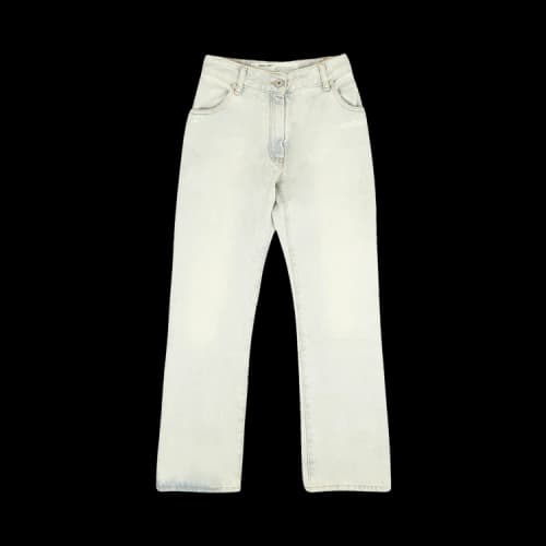 Off-White Cropped Jeans 'Light Blue'