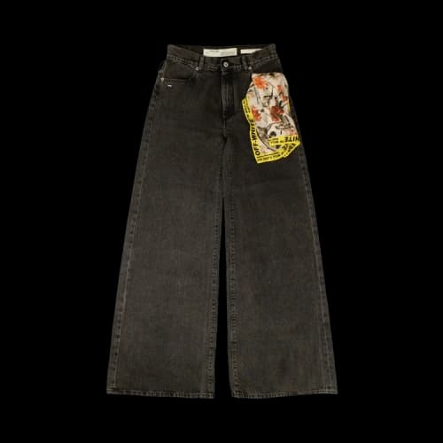 Off-White Wide Leg Jeans 'Grey'