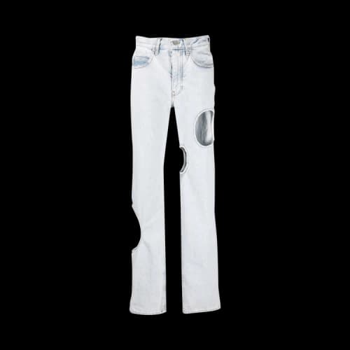 Off-White Meteor Cool Straight-Leg Jean 'Light Blue' (Women's)