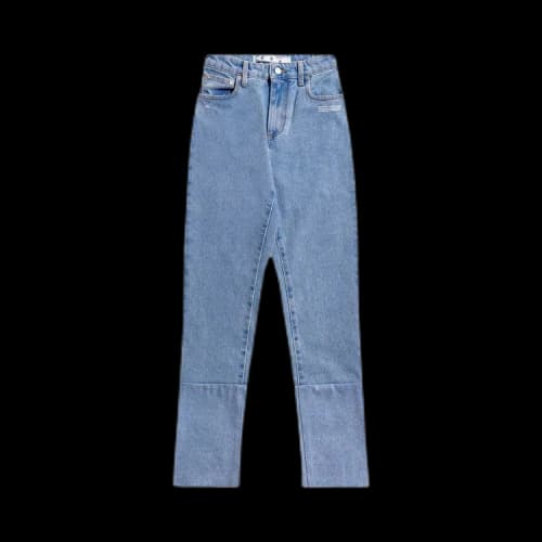 Off-White Two Tone Straight Leg Denim 'Blue'