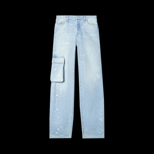 Off-White Toybox Painted Pocket Pant 'Light Blue'
