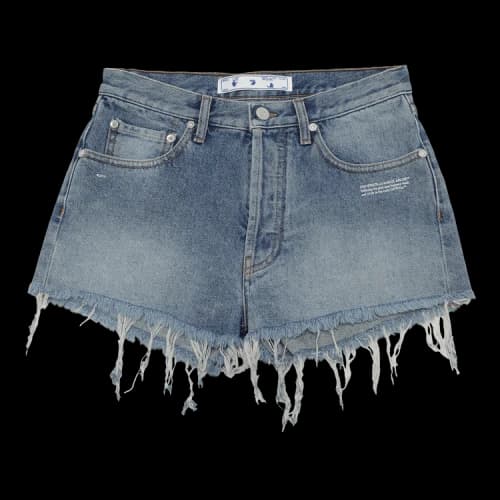 Off-White Denim Shorts 'Light Blue'