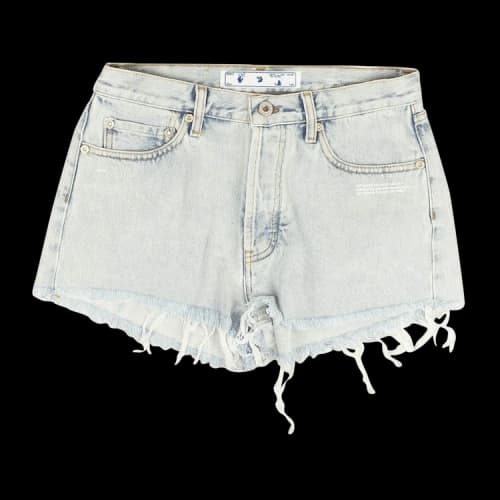 Off-White Bleach Jean Shorts 'Blue/Bleach'