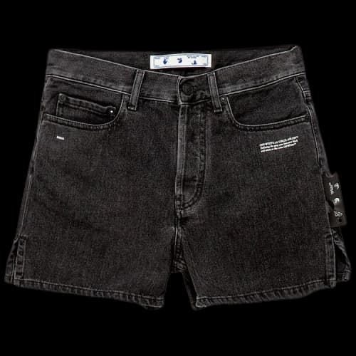 Off-White Denim Shorts 'Dark Grey'