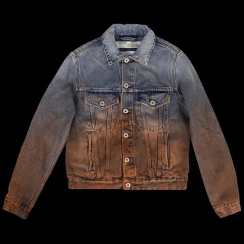 Off-White Degrade Gradient Denim Jacket Slim Fit Version