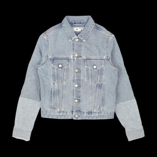 Off-White Two Toned Denim Jacket 'Blue'