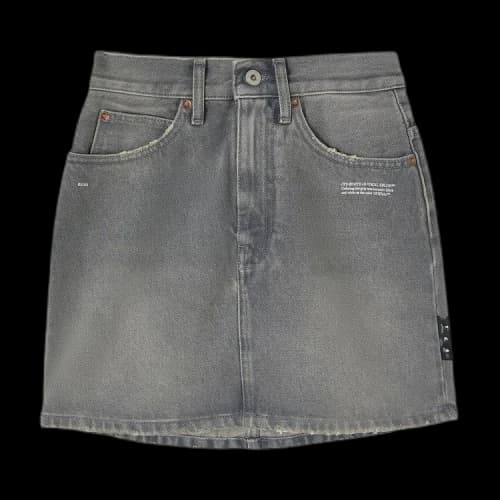 Off-White Denim Mini Skirt 'Grey'