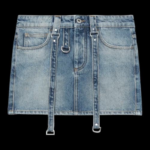 Off-White Denim Cargo Mini Skirt 'Blue/White'