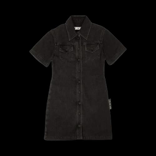 Off-White Denim Polo Shirt Dress 'Dark Grey'