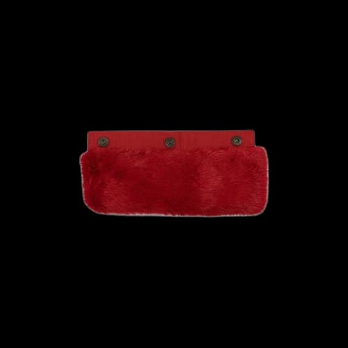 Off-White Fur Handle Cover Top Handle Bag 'Red'