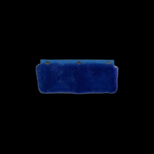 Off-White Fur Handle Cover Top Handle Bag 'Blue'